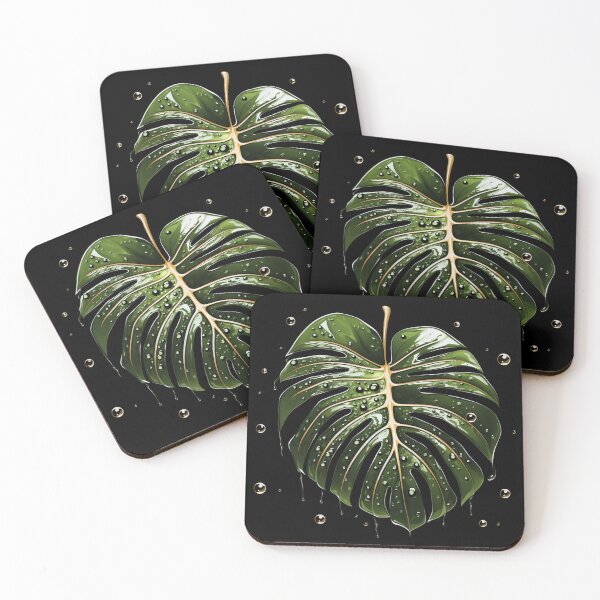 Item preview, Monstera in gold  designed and sold by BloodRubyz.