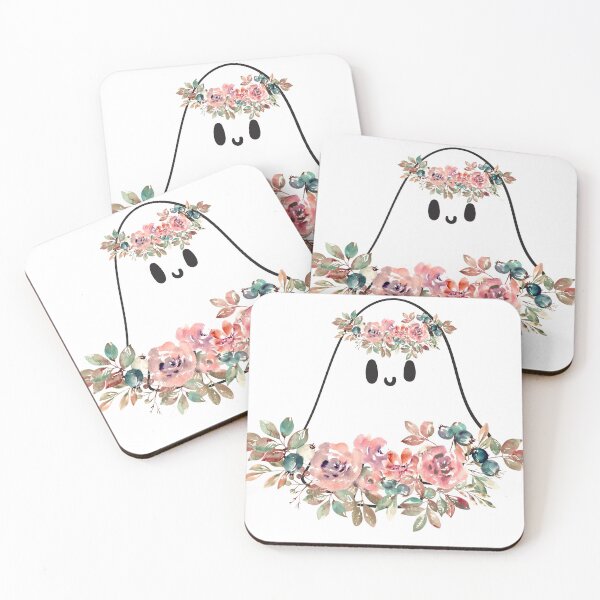 Item preview, Cute ghost in flowers designed and sold by MrsKrool.