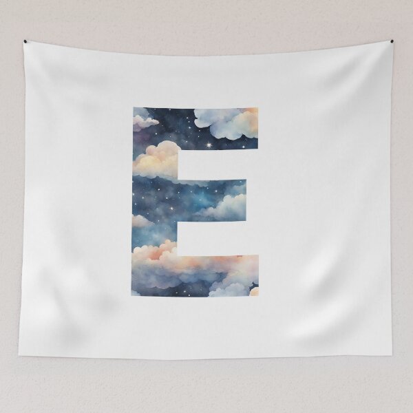 Item preview, A pattern of cloud shapes filling the letter e designed and sold by studio468.