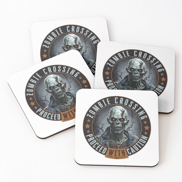 Item preview, Happy Halloween Zombie Crossing Proceed with Caution designed and sold by relso.