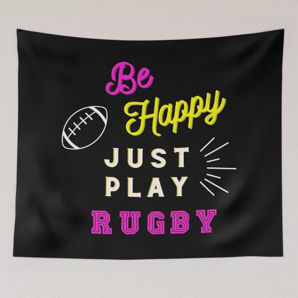 Item preview, Be Happy Just Play Rugby designed and sold by Theia-Creations.