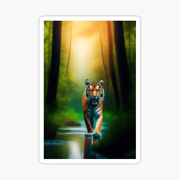 Vista previa del artículo con la obra «PINTURA DEL TIGRE», diseñado y vendido por TeeTeknology.