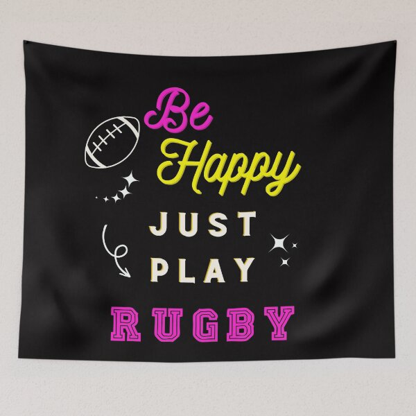 Item preview, Be Happy Just Play Rugby designed and sold by Theia-Creations.