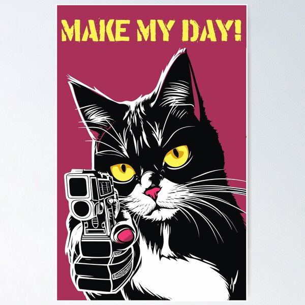 Talk to Your Cat About Gun Safety Art Board Print for Sale by ColorCats