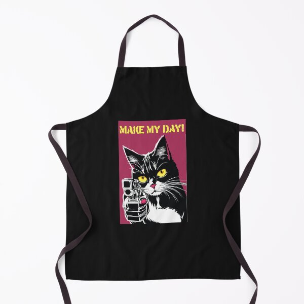 Item preview, Cat with a gun- Make my day! designed and sold by Bianca-Design.