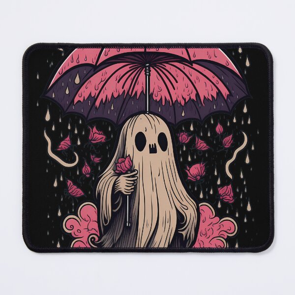 Item preview, Ghost holding a pink umbrella designed and sold by M-Y-A-R-T-.