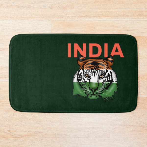 Item preview, THE TIGER OF INDIA FLAG designed and sold by La Loca.