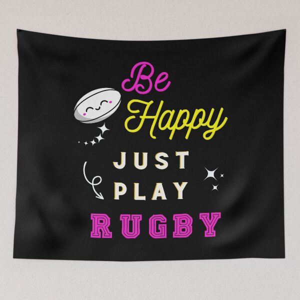 Item preview, Be Happy Just Play Rugby designed and sold by Theia-Creations.