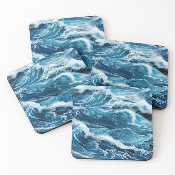 Item preview, Dive into Digital Serenity: Ocean Waves AI Art Collection designed and sold by Desborough2302.