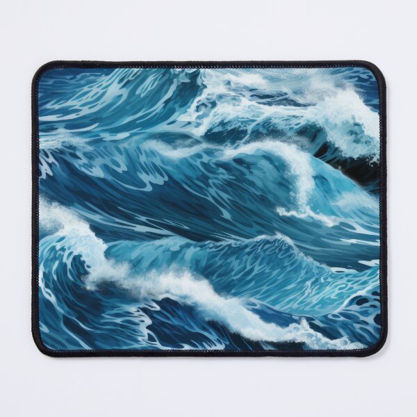 Item preview, Dive into Digital Serenity: Ocean Waves AI Art Collection designed and sold by Desborough2302.