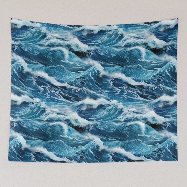 Item preview, Dive into Digital Serenity: Ocean Waves AI Art Collection designed and sold by Desborough2302.