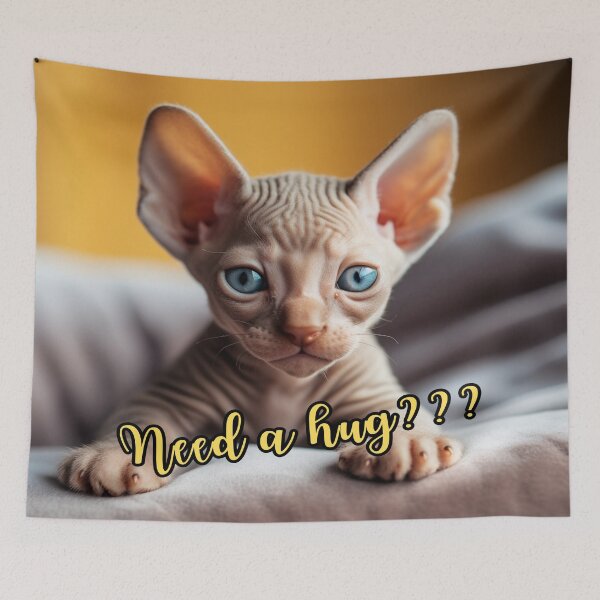 Item preview, Adorable Sphynx Cat (Kitten) designed and sold by M-BelovedPrints.