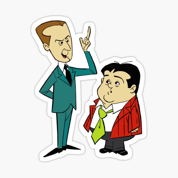 Abbott and Costello Sticker