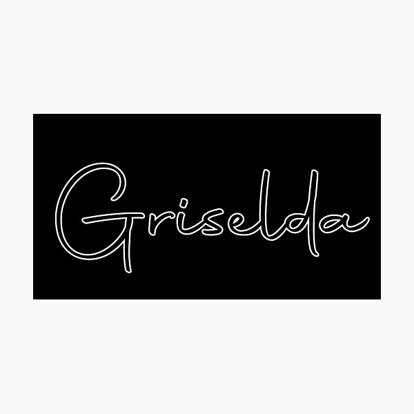Item preview, Griselda Cursive Name Label (Black) designed and sold by NafilNafiz.