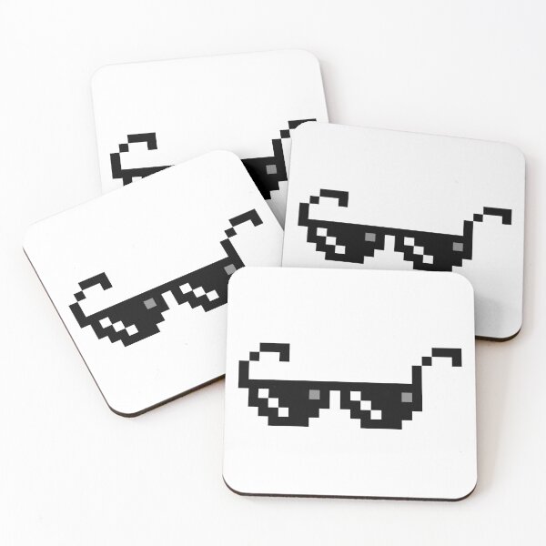 Item preview, thug life glasses pixel art designed and sold by BashPIXIE.