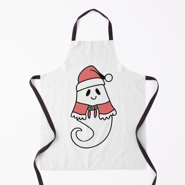 Item preview, Cute Christmas Ghost with Santa Hat designed and sold by witch-night.