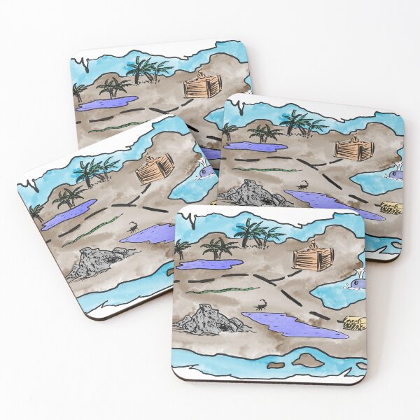 Item preview, Colourful Treasure Map designed and sold by aditikkumar.