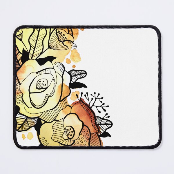 Item preview, Orange Yellow Watercolor Flowers Mary designed and sold by BEATRIZKOBORI.