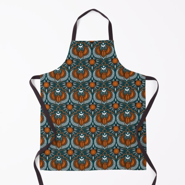 Item preview, Midnight Scarab - Deep aquamarine designed and sold by Carina Parry Studios.
