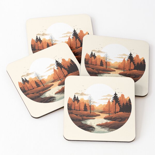 Item preview, Fall Landscape Vector Art designed and sold by MadSwellDesigns.