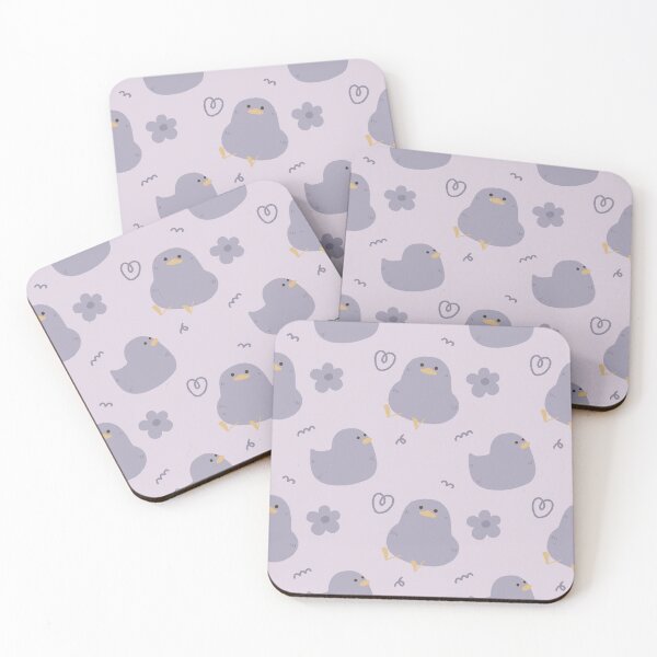 Item preview, cute purple duck rubber childish doodle baby shower pattern  designed and sold by TNwandesignart.