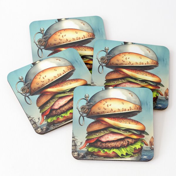 Item preview, Hamburger, hungry, snack, kids, children, delicious, sea, ocean, pirate designed and sold by Cyber Kids.