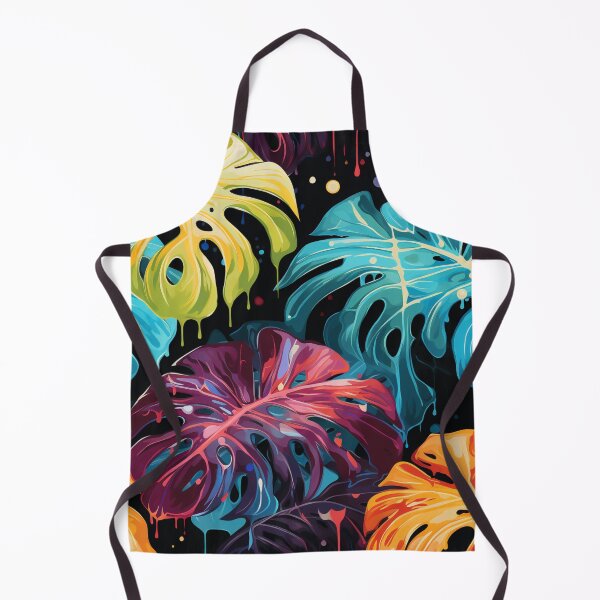 Item preview, Rainbow monstera pattern designed and sold by BloodRubyz.