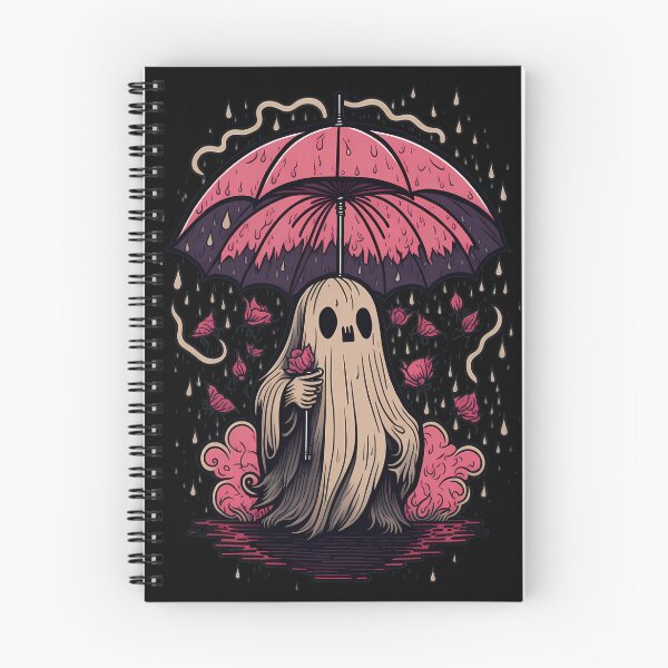 Item preview, Ghost holding a pink umbrella designed and sold by m-y-A-I-A-R-T-.