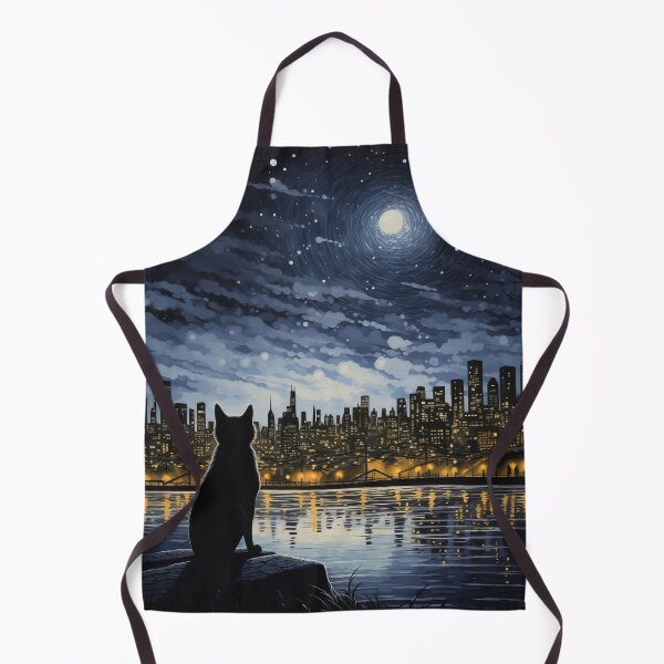 Item preview, Black Cat Staring At The Moon designed and sold by Desborough2302.