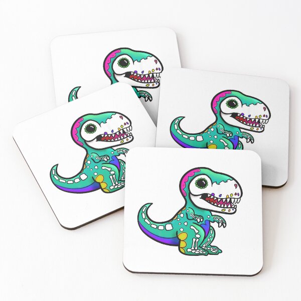 Item preview, Day of the Dead inspired Sugar Skull T-Rex  designed and sold by Fr0mtheMachine.