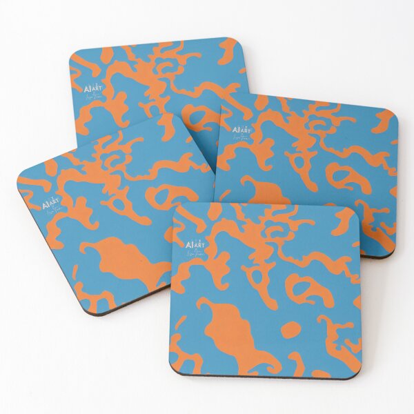 Item preview, Blue and Orange Camouflage Pattern designed and sold by LisaTumi.art.