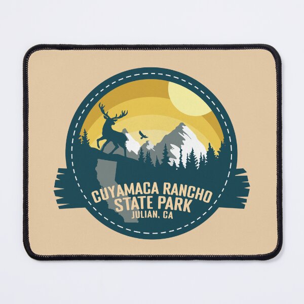 Item preview, Cuyamaca Rancho State Park California - CA Retro Souvenir Badge designed and sold by mountainfad.