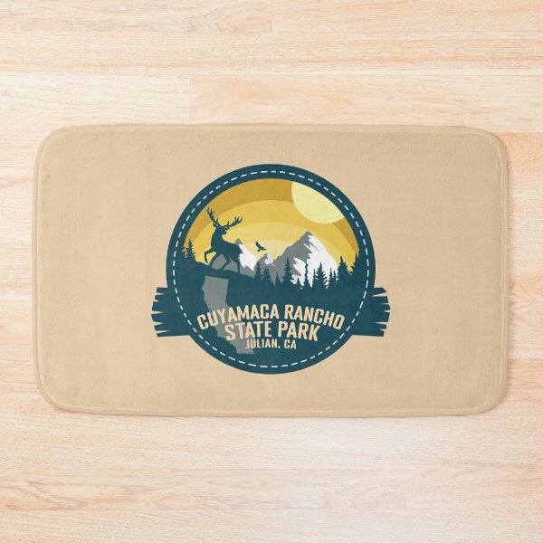 Item preview, Cuyamaca Rancho State Park California - CA Retro Souvenir Badge designed and sold by mountainfad.