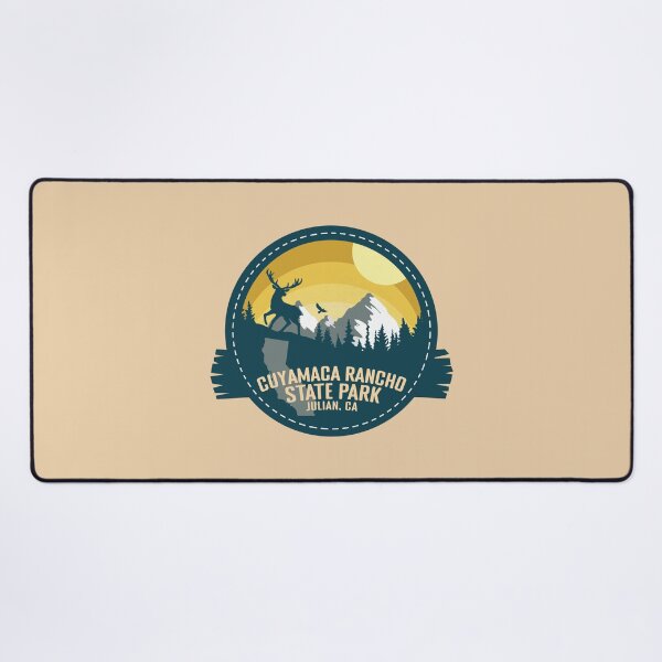 Item preview, Cuyamaca Rancho State Park California - CA Retro Souvenir Badge designed and sold by mountainfad.