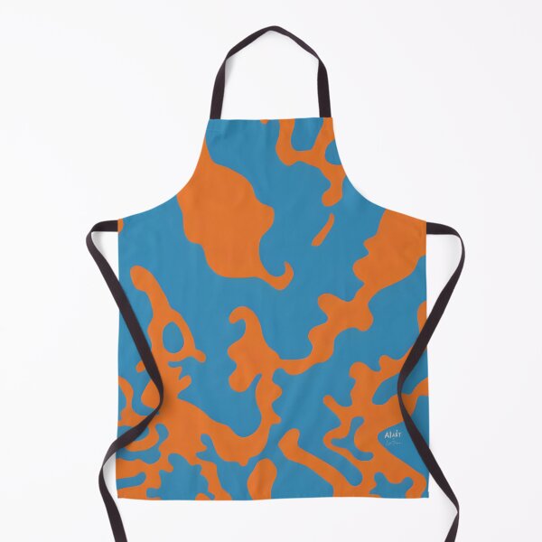 Artikelvorschau, Blaues und orangefarbenes Tarnmuster entworfen und verkauft von LisaTumi.art.