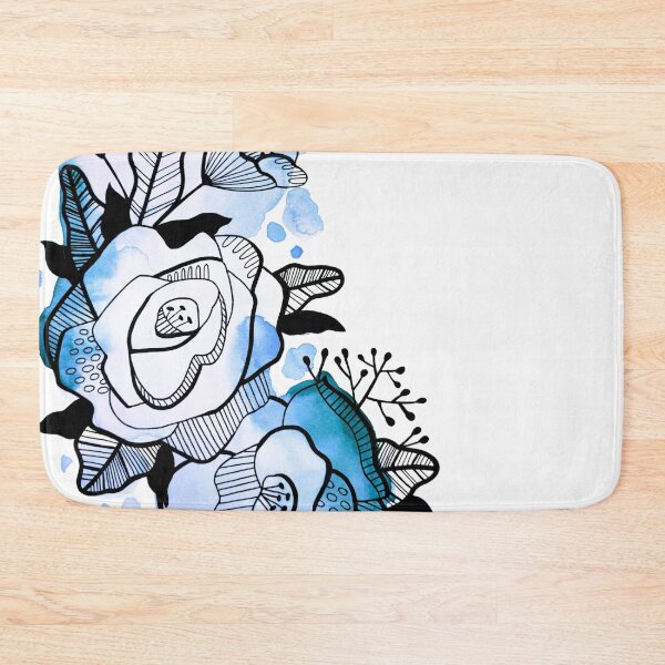 Item preview, Blue Watercolor Flowers Mary designed and sold by BEATRIZKOBORI.