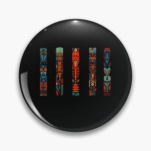 Item preview, Mystical Totems: A Fusion of Tribal Echoes and Digital Artistry designed and sold by FairX.