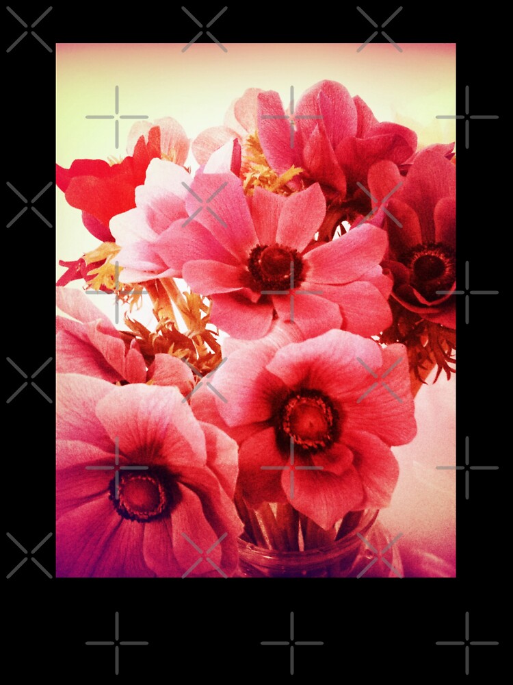 Thumbnail 7 of 7, Oversized T-Shirt, Pink Velvet Floral Art - Pink Flower Design - Romantic designed and sold by OneDayArt.