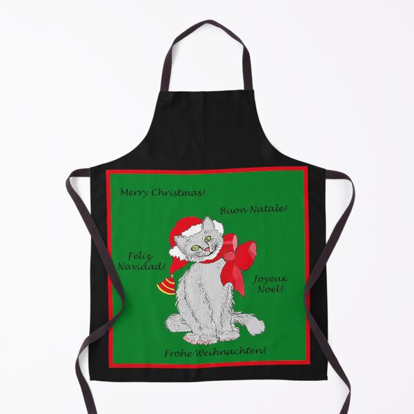 Item preview, CHRISTMAS CAT / XMAS CAT wishes you a happy holiday full of anticipation! designed and sold by GL/gittalandgraf.