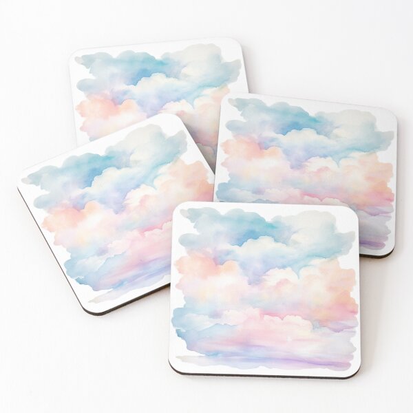 Item preview, So softtttt pastel clouds water color painting. designed and sold by PawinaK.