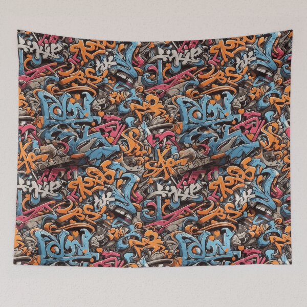Item preview, Graffiti Pattern designed and sold by Imaginaria Inkworks.