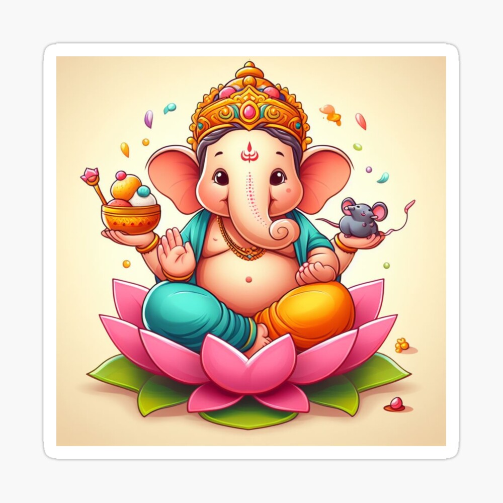 Image of Sketch Of Lord Ganesha Or Vinayaka Modern Concept Cute Editable  Outline Illustration-YK532239-Picxy