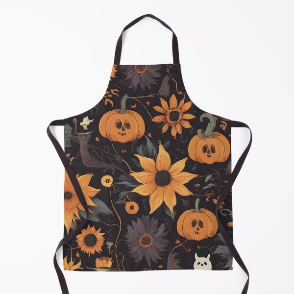 Item preview, Halloween pumpkin bat cat pattern designed and sold by Mucha-style-art.