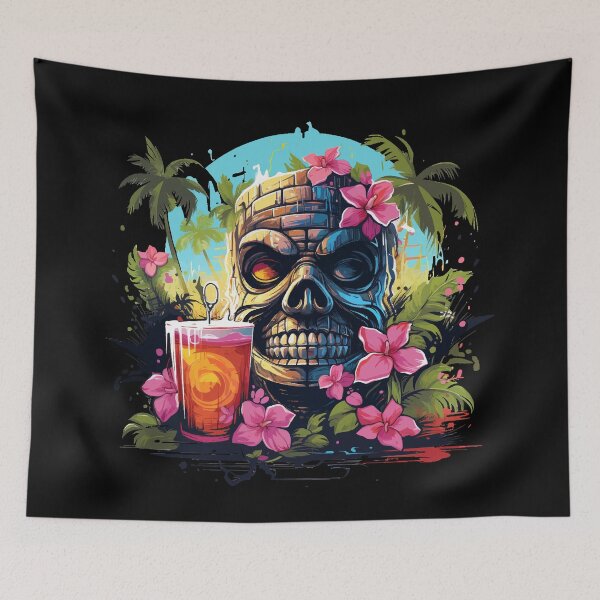 Item preview, Tiki Statue Next To Beer designed and sold by VelvetRoom.