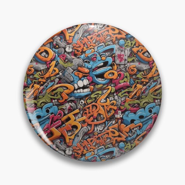 Item preview, Graffiti Pattern designed and sold by Imaginaria Inkworks.