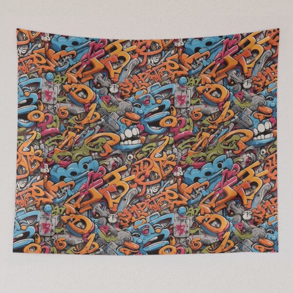 Item preview, Graffiti Pattern designed and sold by Imaginaria Inkworks.