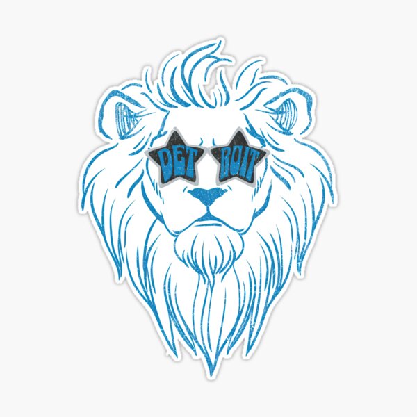 Detroit Lions Logo  Sticker for Sale by Libaasbyanam