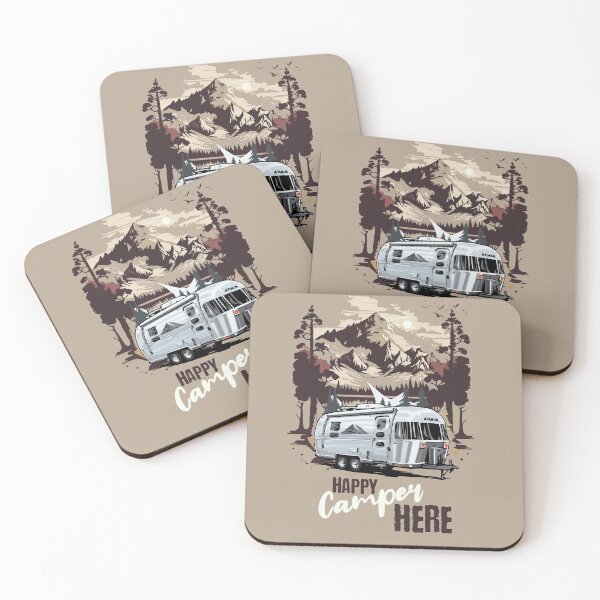 Item preview, Happy camper - Campingworld  - Rv Resort - Outdoor Activities - Adventurous Days Out -  Outdoor life – Exploretheworld  designed and sold by JansenGS.