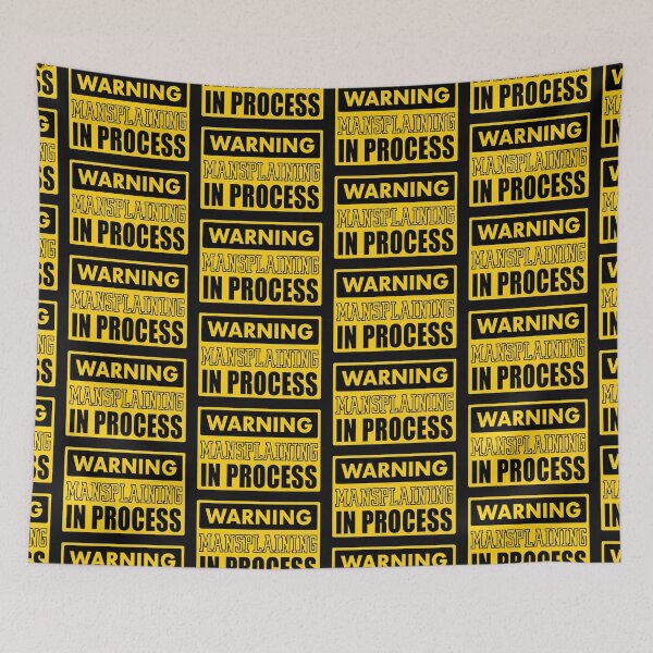 Item preview, Warning Mansplaining In Process designed and sold by MysticOzzy.