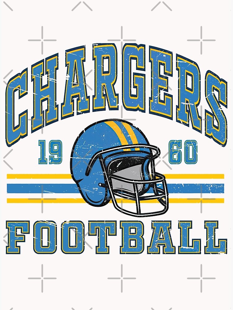 Vintage Helmet Dripping Painting Style Los Angeles Chargers T